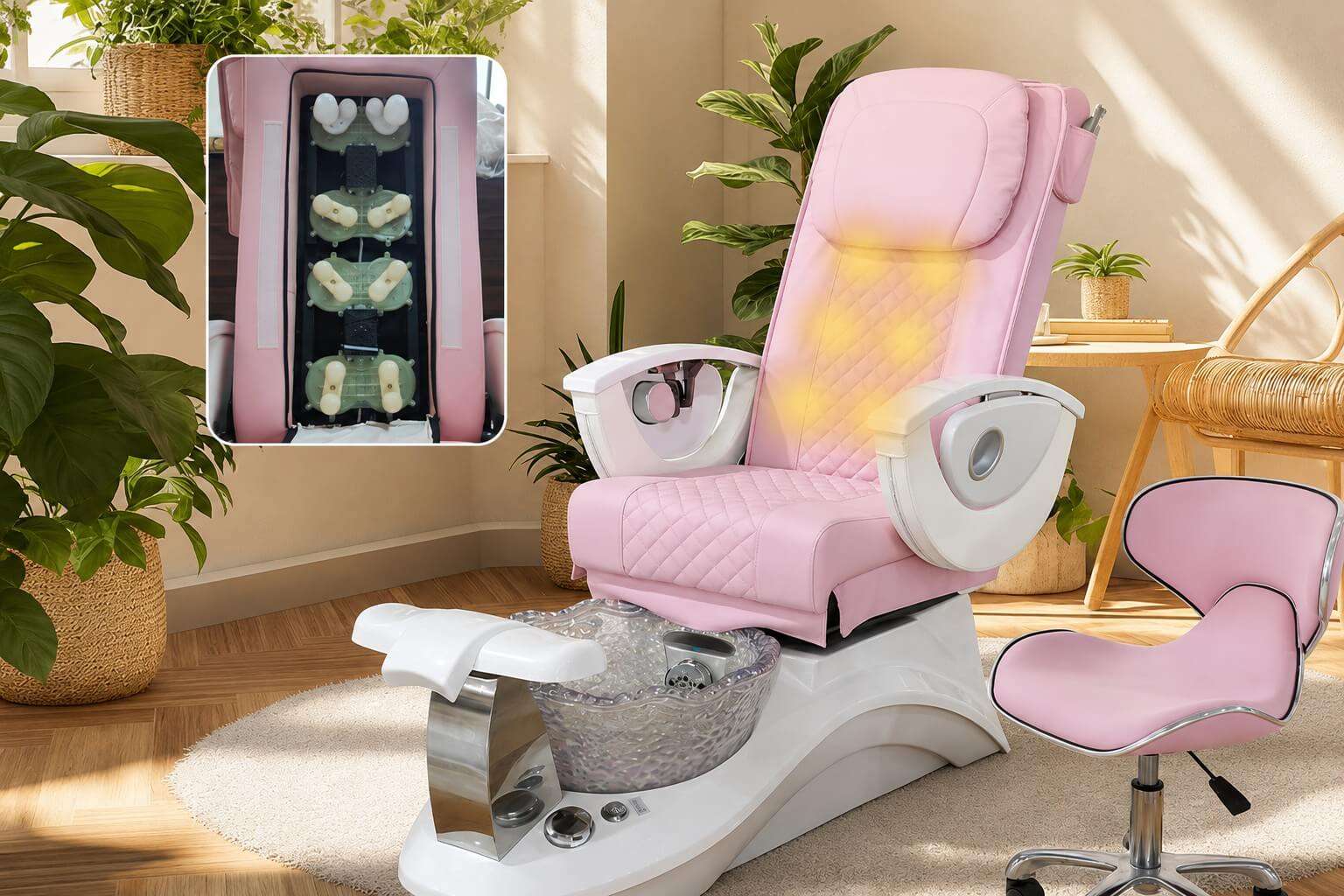 PC08 pedicure chair massage function