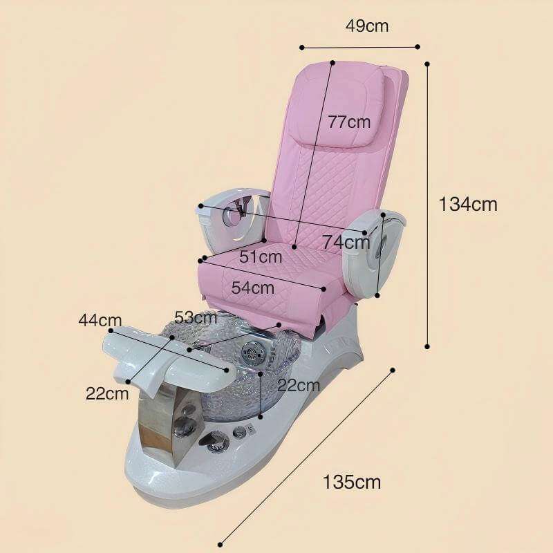 PC08 pedicure chair size