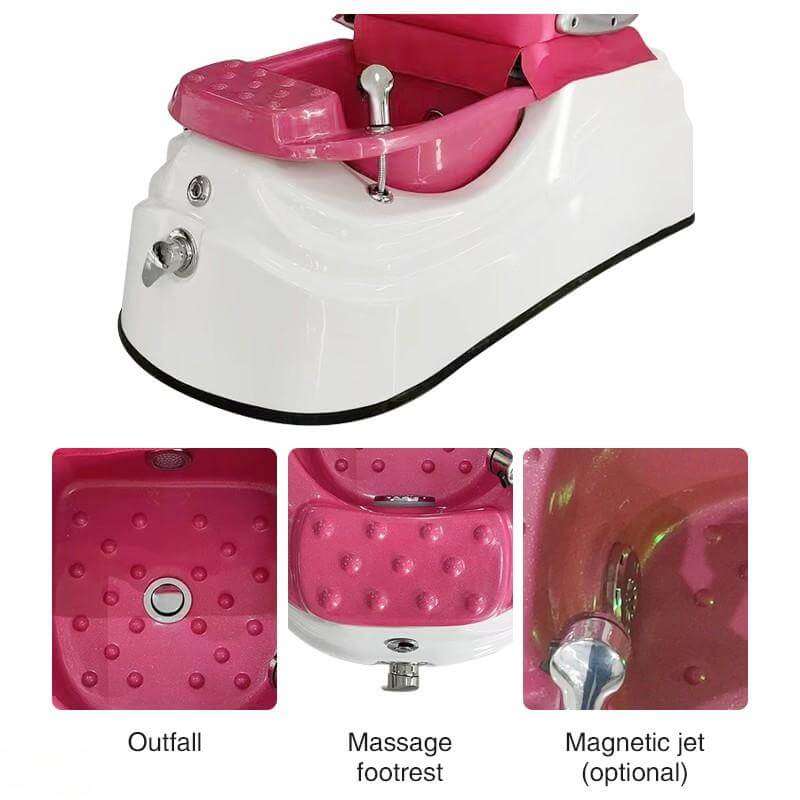 Y25 fiberglass pedicure chair base