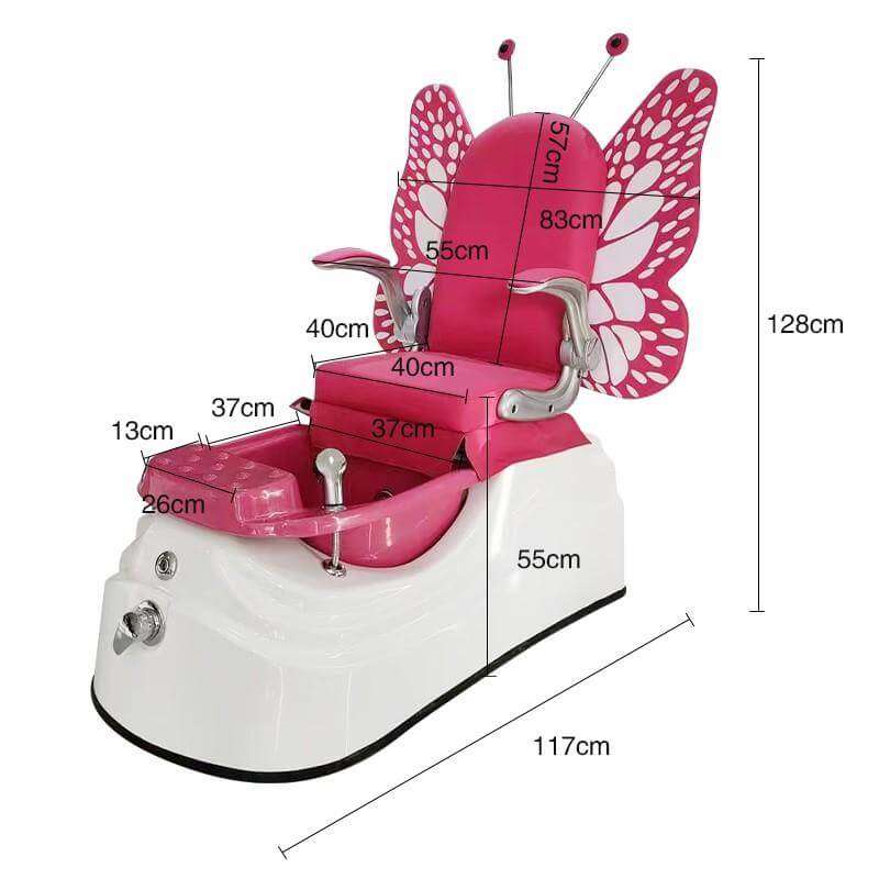 Y25 kids pedicure chair dimensions