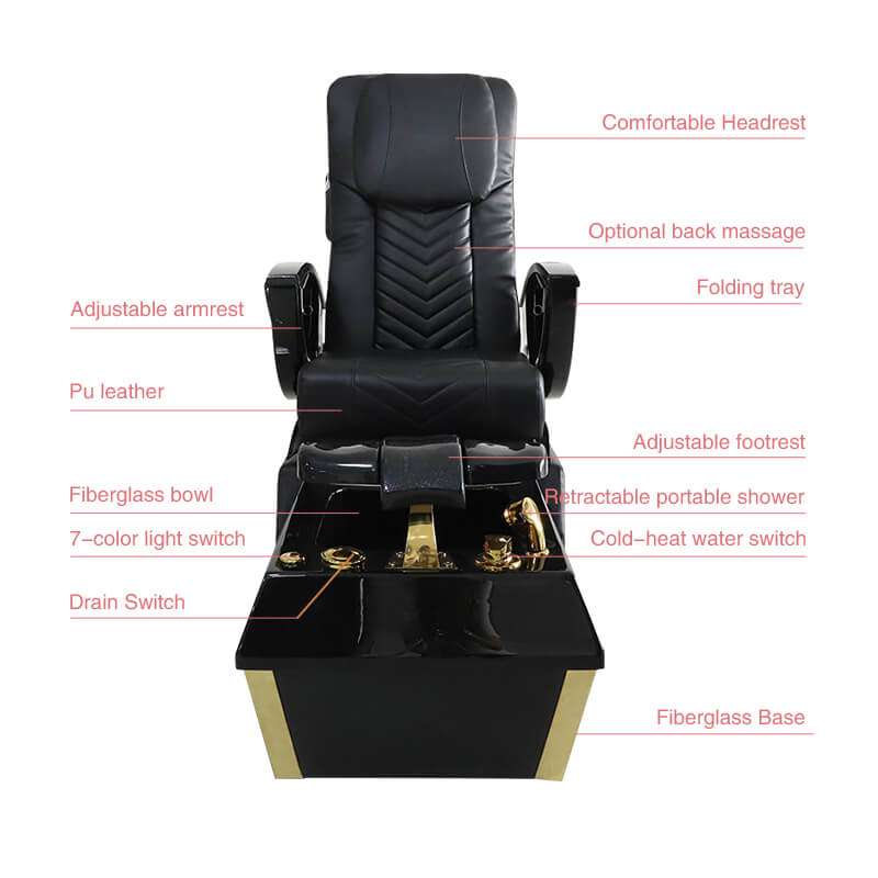 pedicure chair structure