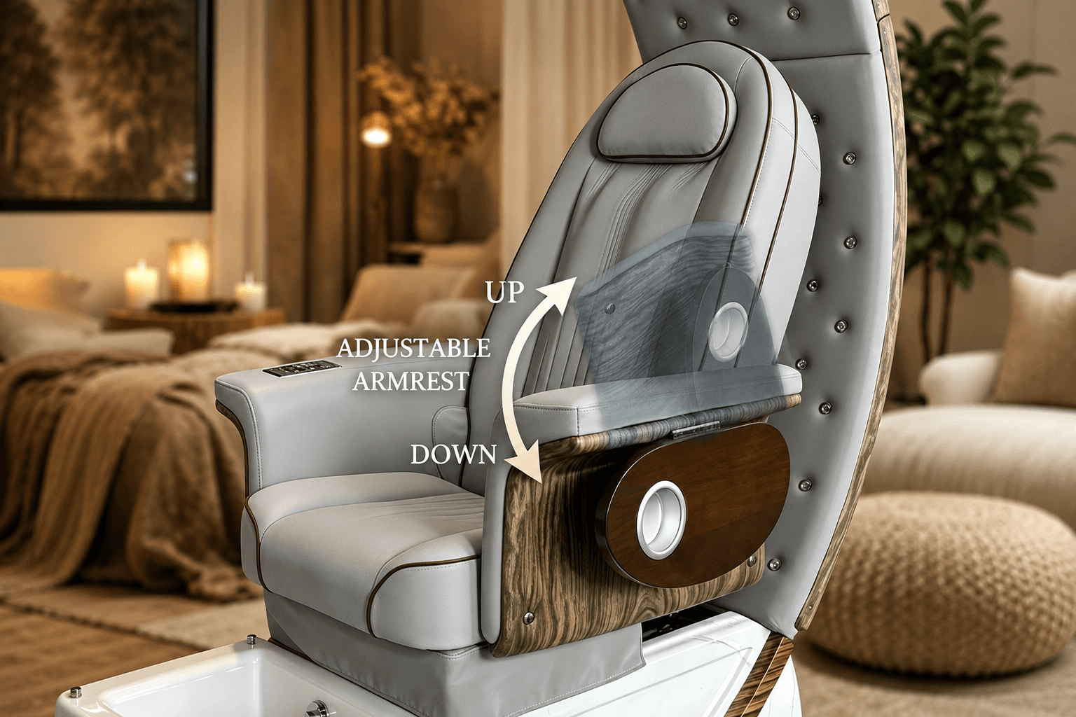 PC-38 movable armrests