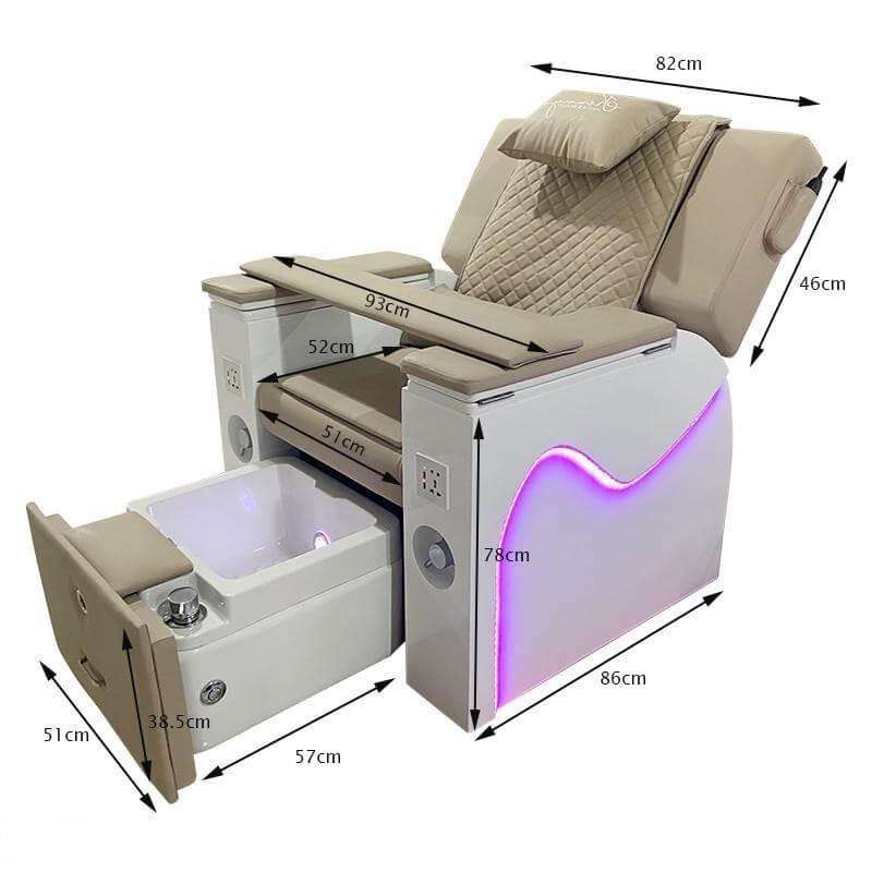 modern comfortable pedicure chair size