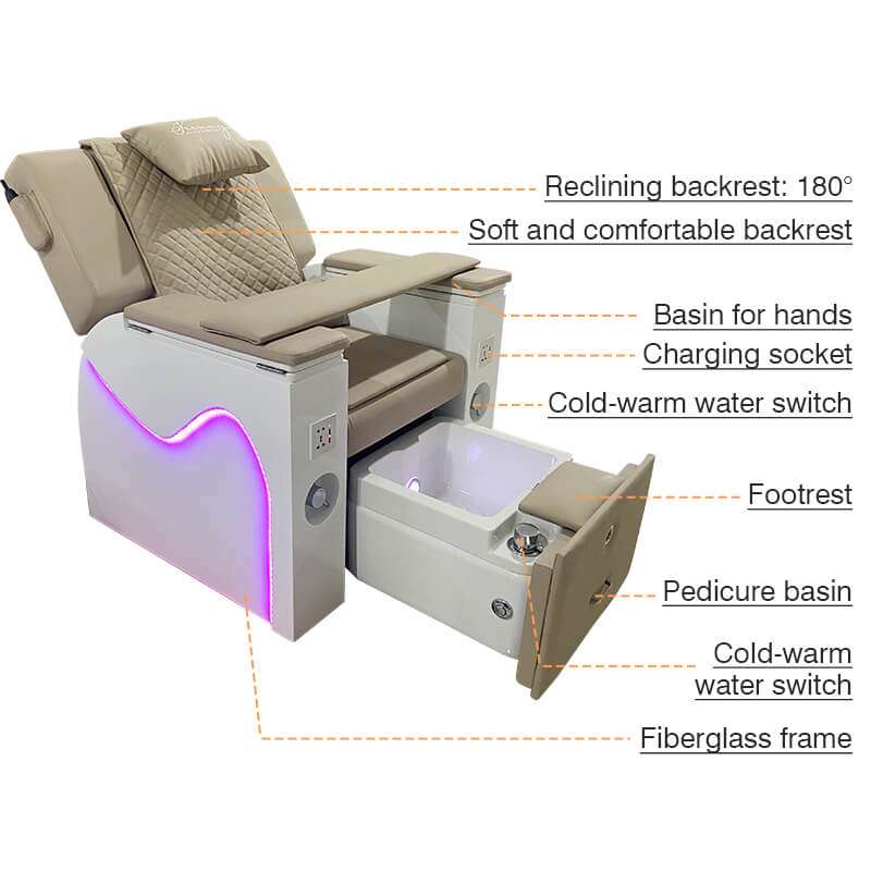pedicure chair product structure