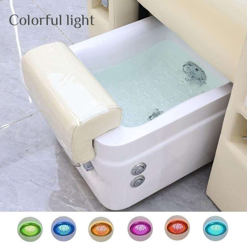 PC02 pedicure chair colorful light