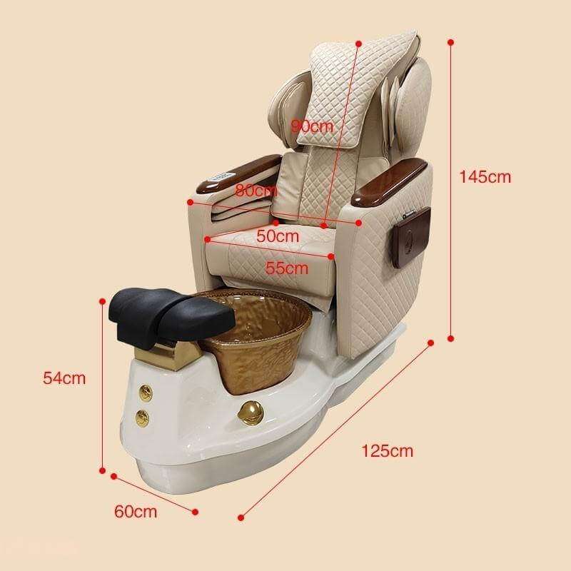 PC35 relaxing pedicure chair size