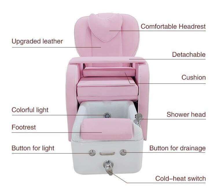 Y17 pedicure chair product structure