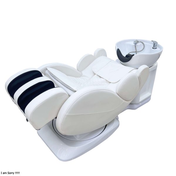 Luxury Electric Hair Washing Massage Chair Reclining Shampoo Bed For Salon shampoo unit with bow shampoo station