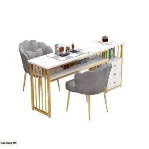 Japanese-style single and double person nail art table