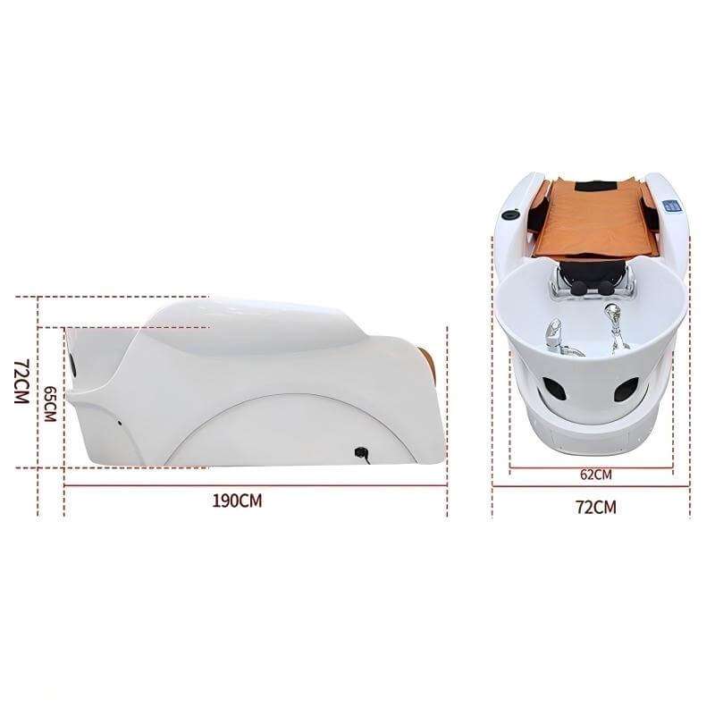 CSB-17 ceramic basin massage shampoo bed dimensions