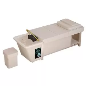 Revenue-boosting Thai spa shampoo bed with heating - saves space while increasing client retention.