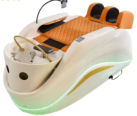 Steam massage shampoo bed