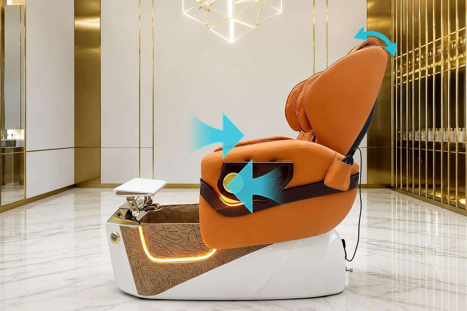 PC52 reclining backrest and sliding seat
