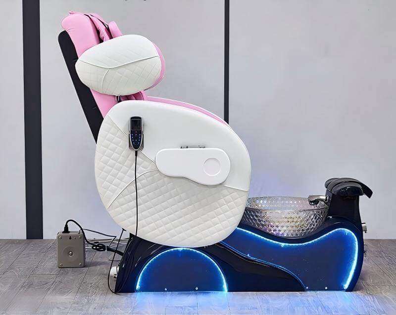 7 color LED light pedicure chair