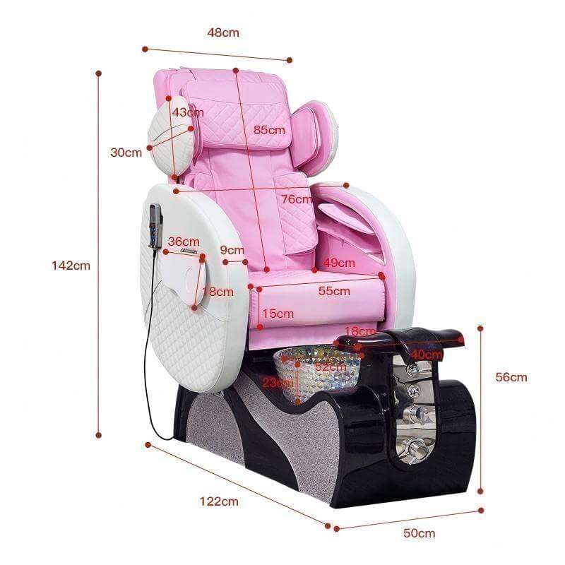 PC37 pedicure chair dimensions