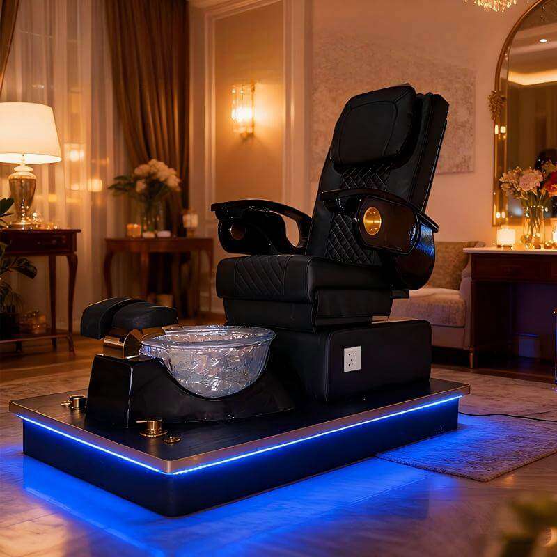 PC39 colorful LED pedicure chair lighting