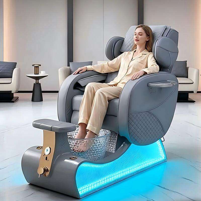 PC39 grey luxury pedicure chair