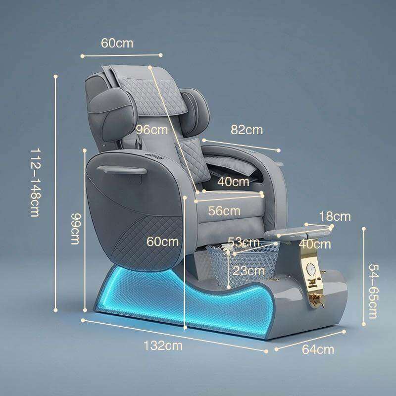 PC39 pedicure chair dimensions