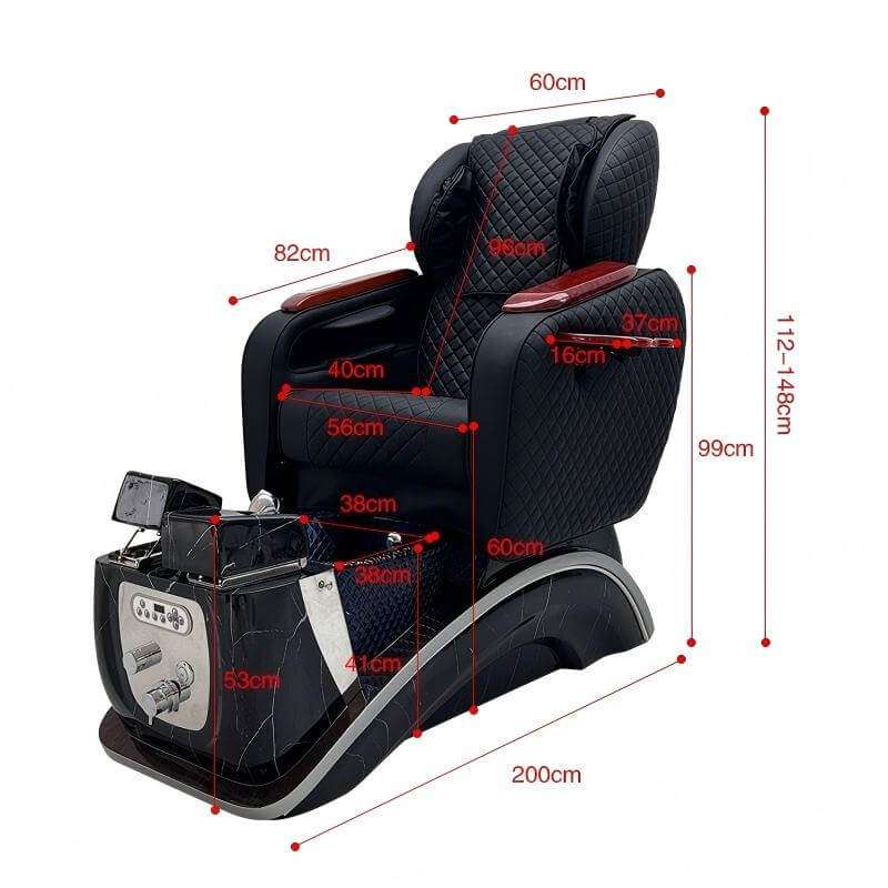 Y42 luxury massage pedicure chair dimensions