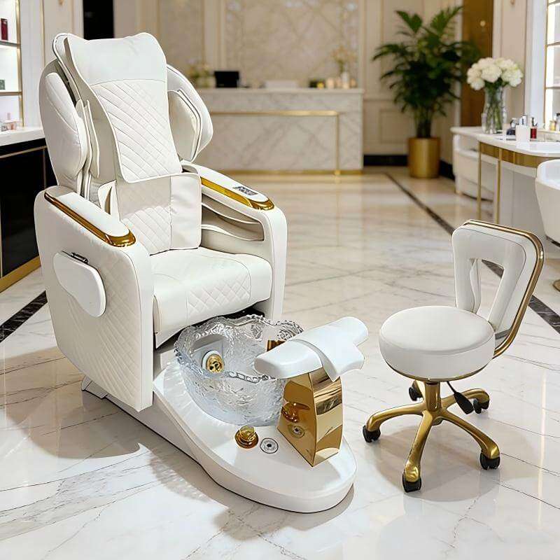 Y43 white luxury pedicure spa chair