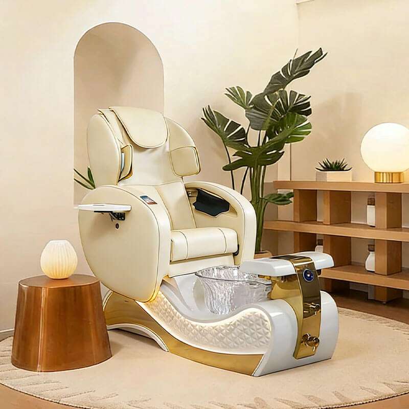 Y44 colorful LED lighting pedicure chair