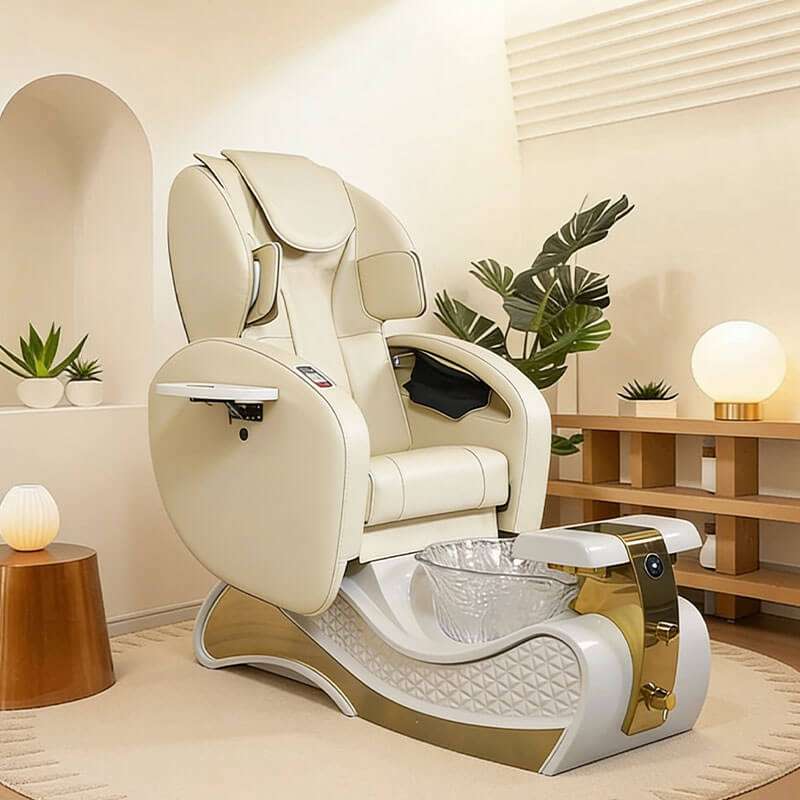 Y44 luxury white pedicure spa chair