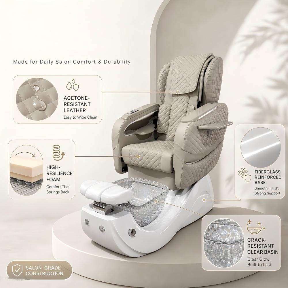 Y46 premium pedicure chair materials