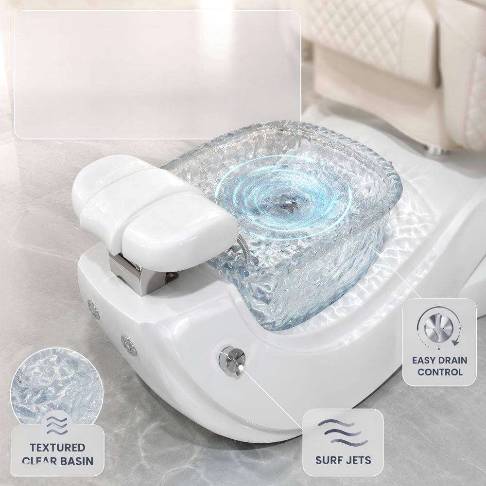 Y46 visible whirlpool spa basin