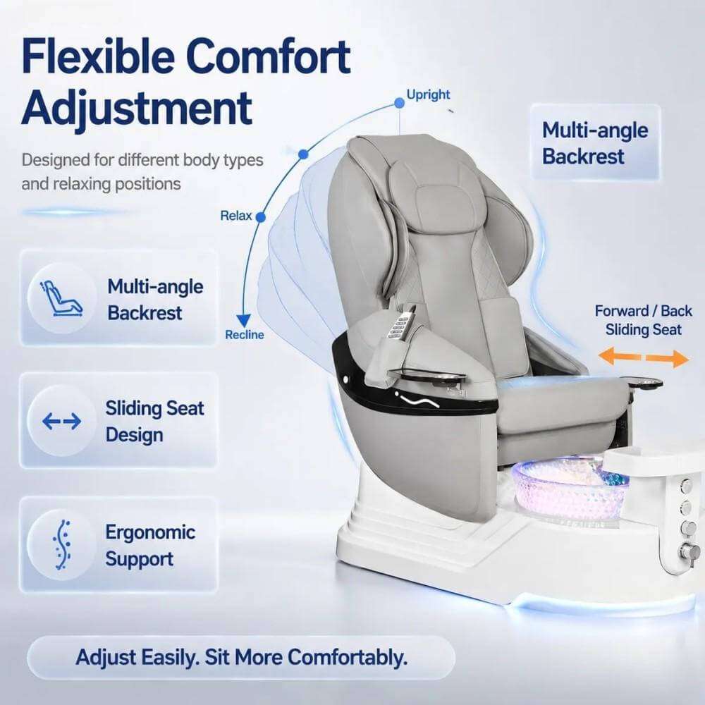 Y61 flexible comfort adjustment pedicure chair
