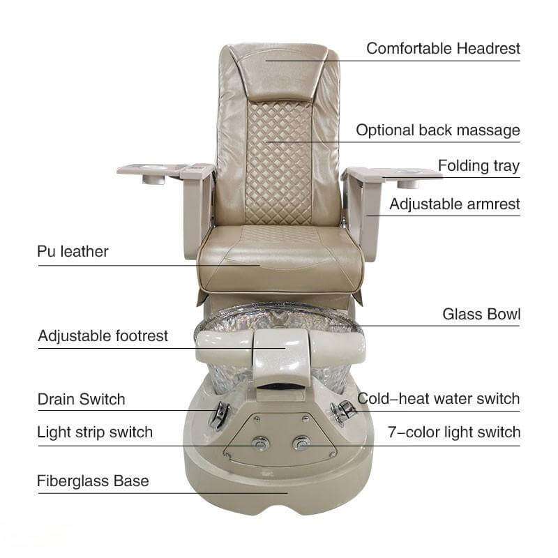 Y23 pedicure chair product structure