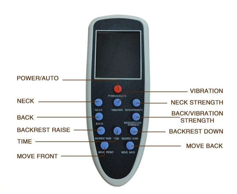 Y24 pedicure chair remote control