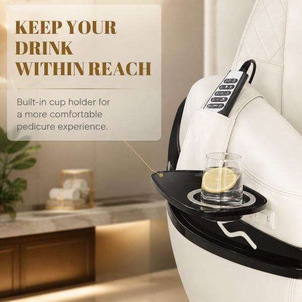 Y63 built in cup holder design