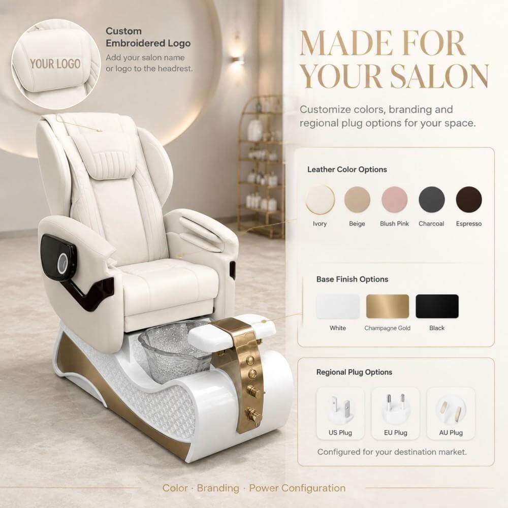 Y63 custom pedicure chair options