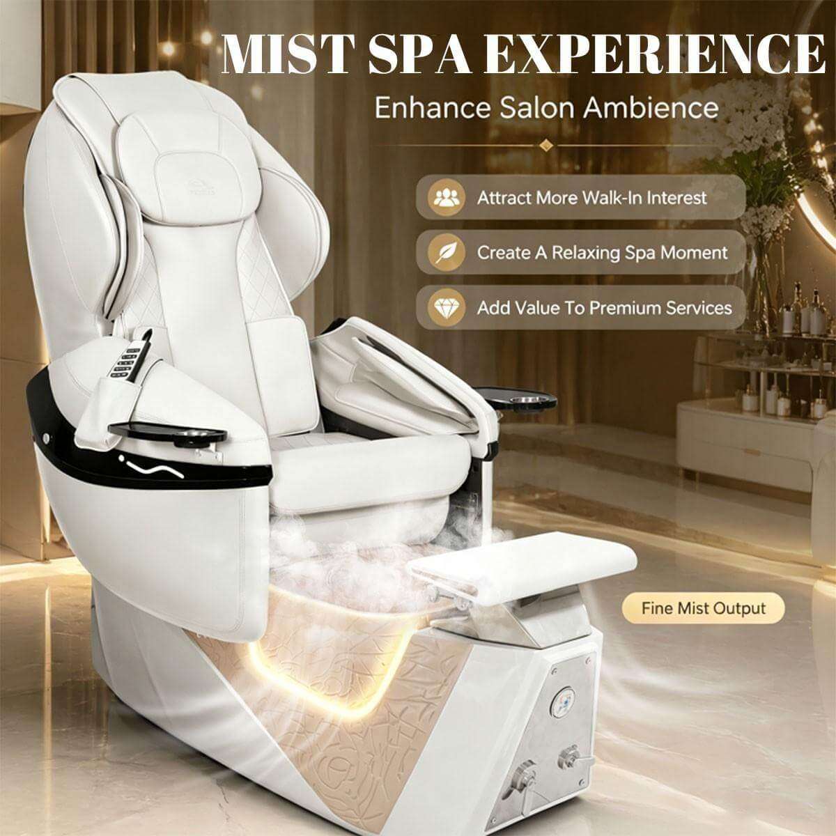 Y64 mist spa experience pedicure chair