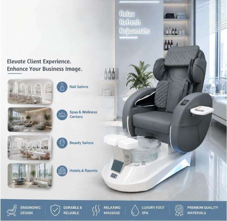 Y65 spa chair for multiple business environments