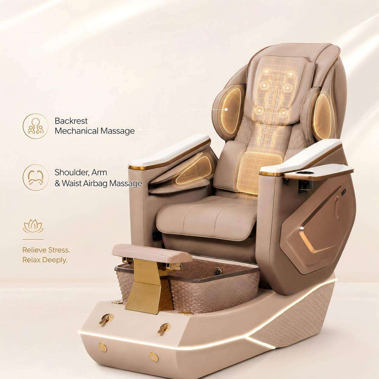 Y68 full body massage pedicure spa chair