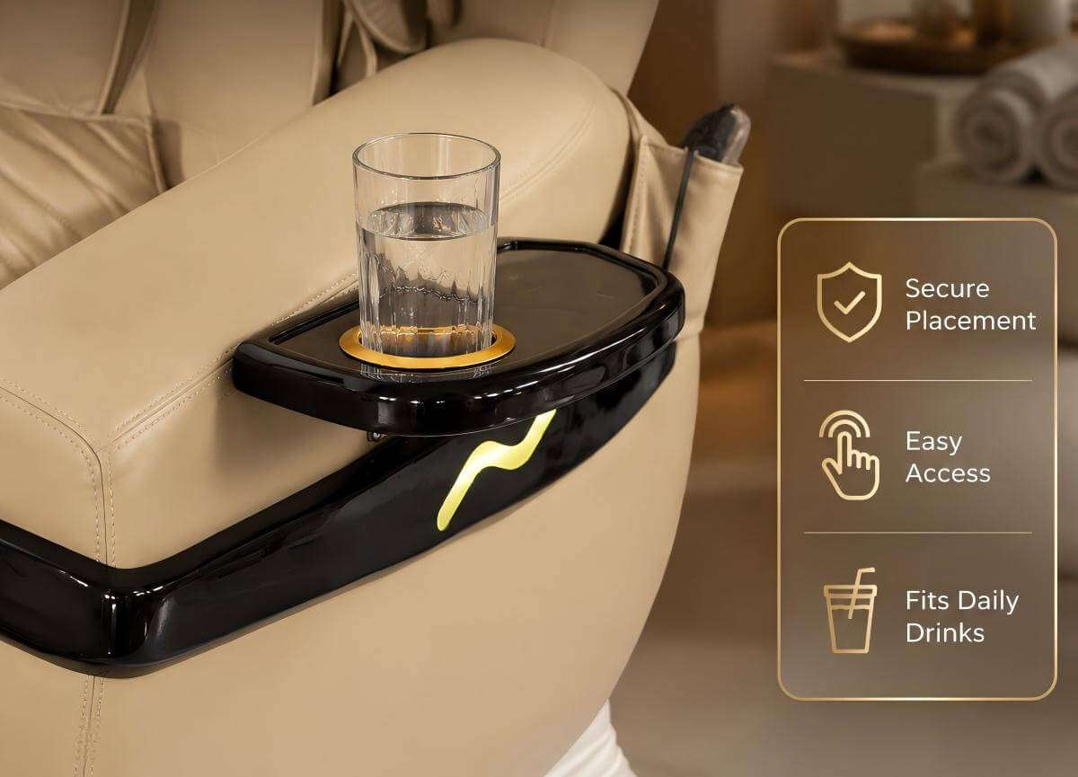 Y70 built in cup holder pedicure spa chair