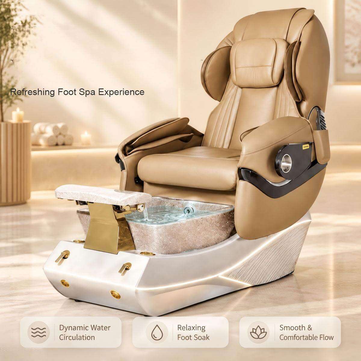 Y70 dynamic water flow foot spa basin